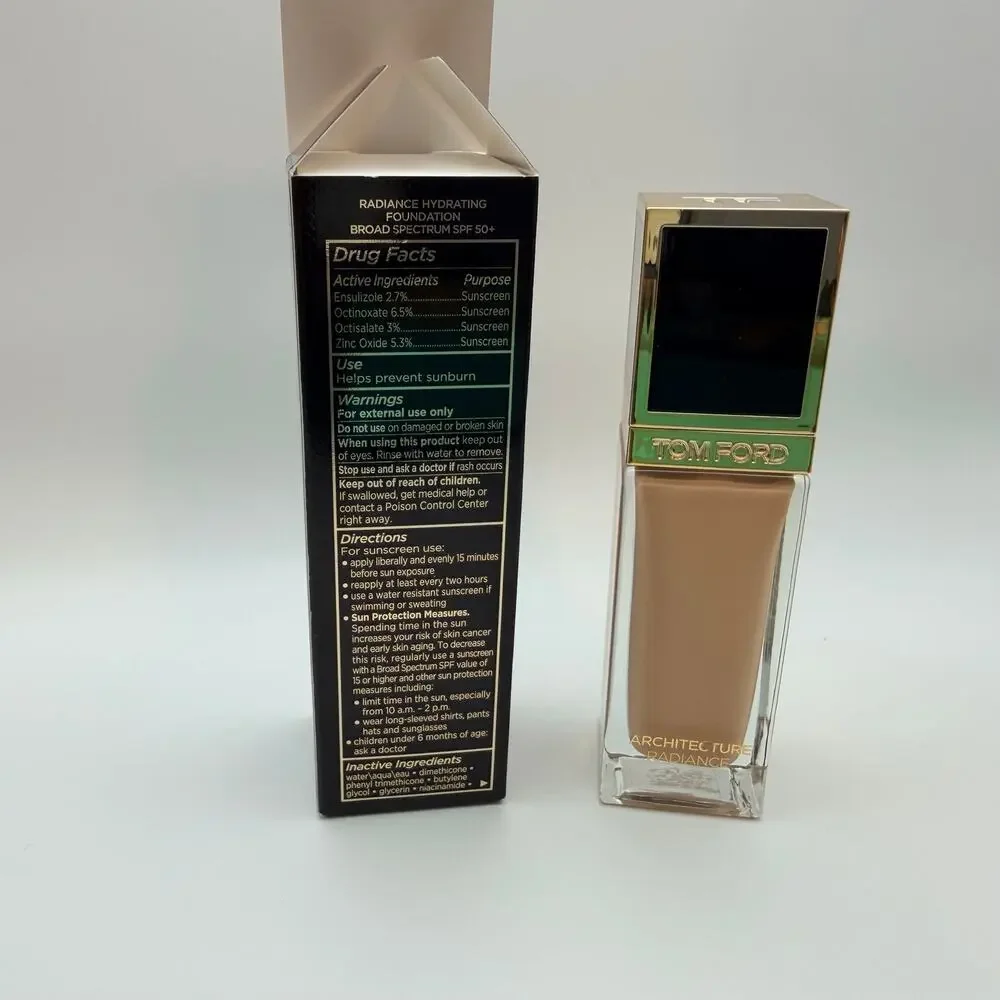 Tom Ford Architecture Radiance Foundation SPF 50+ 8.5N Vellum 1 oz NIB